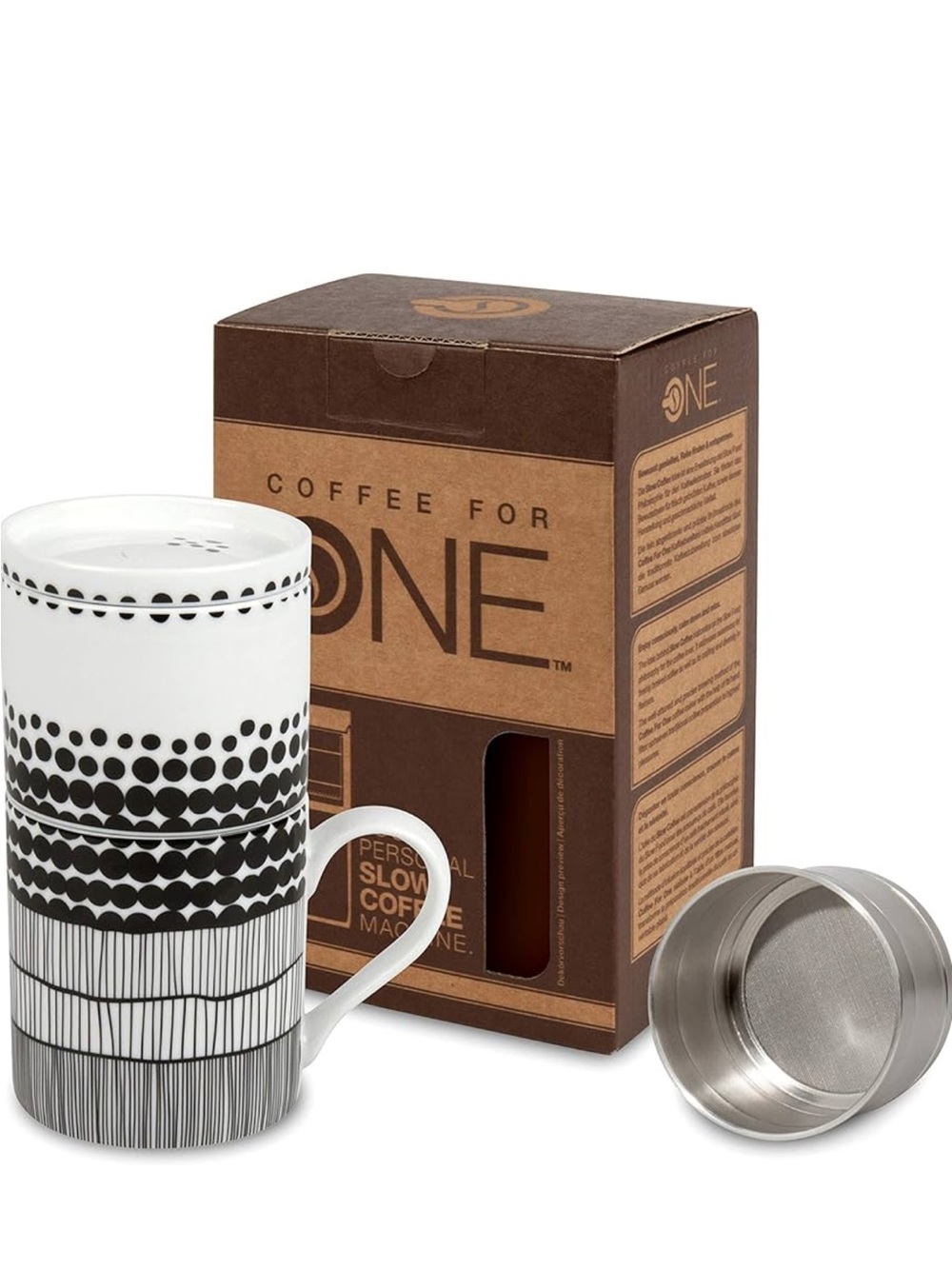 Personal slow Coffee machine exclusively from Konitz. Ceramic mug new in box